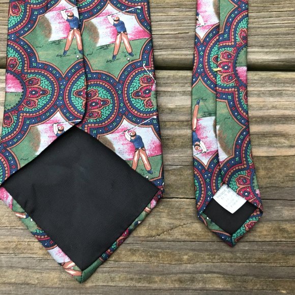 Resilio Men Tie Golf Print Neck Tie Castner Knott - Picture 7 of 9